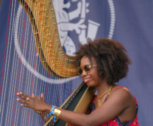 Brandee Younger , Newport Jazz Festival, Newport RI, 2022