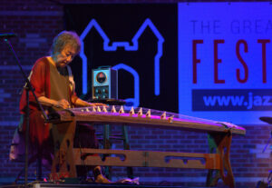 June Kuramoto, At the Greater Hartford Jazz Festival, Hartford CT, 2021